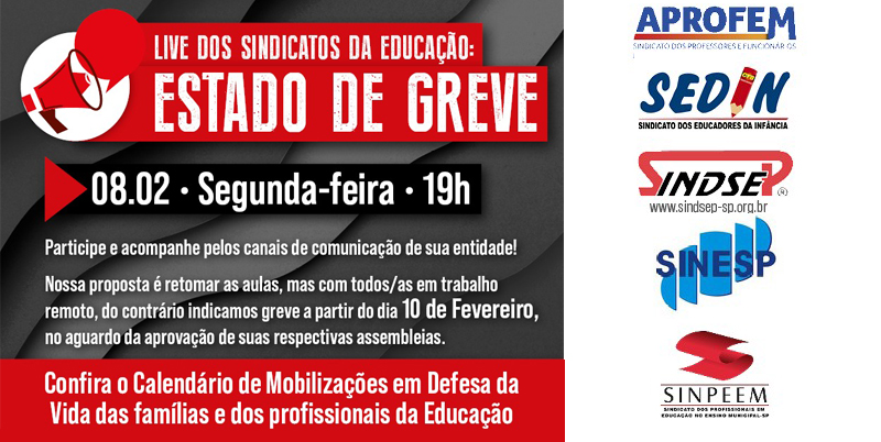 Sindsep - Greve na Educação Pela Vida: Ato DRE Butantã