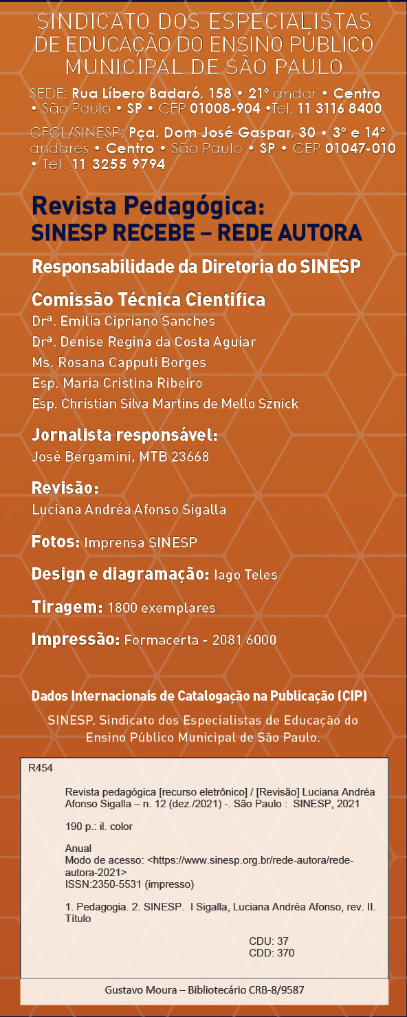 Revista Rede Autora 2021 sinesp capa site