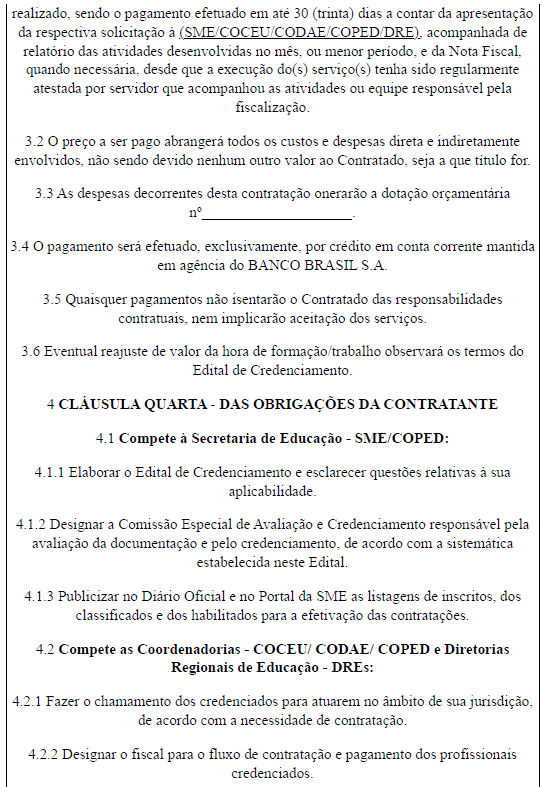 EDITAL DE CREDENCIAMENTO SME Nº 06 DE 20/08/2020 - COORDENADORES