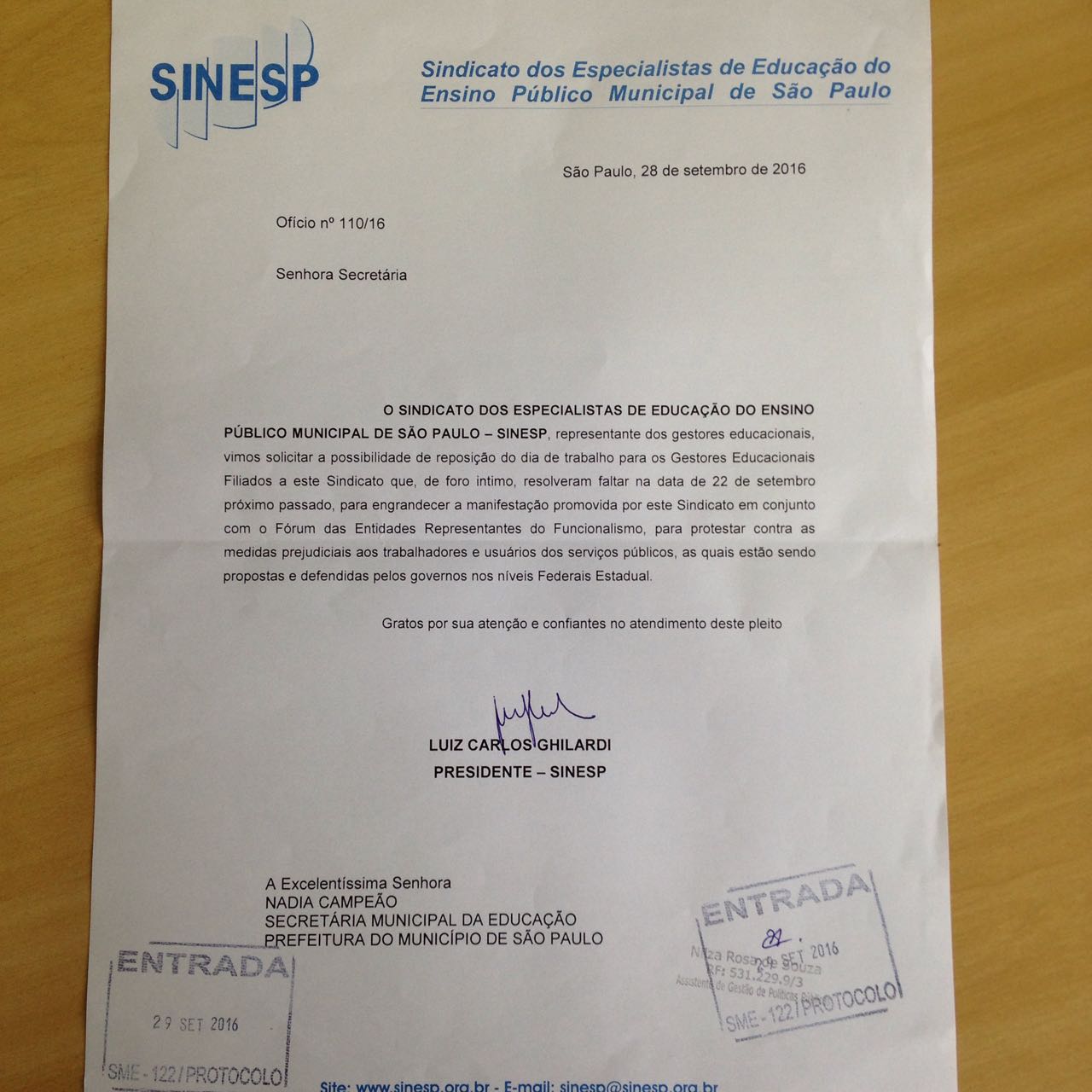 PORTARIA DA SME CONTEMPLA SOLICITAÇÃO DO SINESP PORTARIA DA SME CONTEMPLA SOLICITAÇÃO DO SINESP